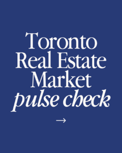 Toronto Real Estate Market Updte